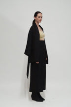 Astana Linen Robe Jacket - HOUSE OF SHE
