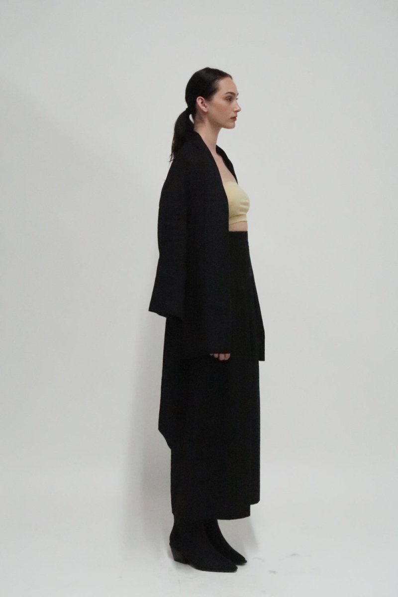 Astana Linen Robe Jacket - HOUSE OF SHE