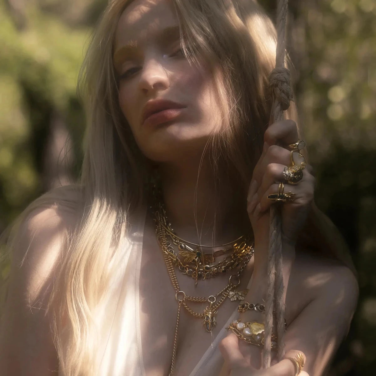 Asymmetrical Charm Collector Necklace - HOUSE OF SHE