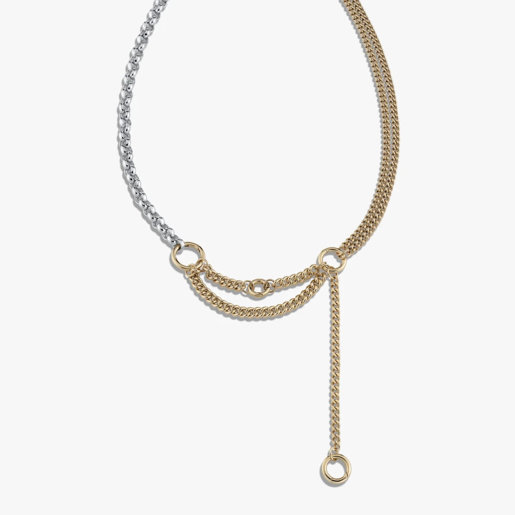 Asymmetrical Charm Collector Necklace - HOUSE OF SHE
