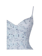 Aurielle Baby Blue Sweetheart Mermaid Peplum Maxi Dress - HOUSE OF SHE