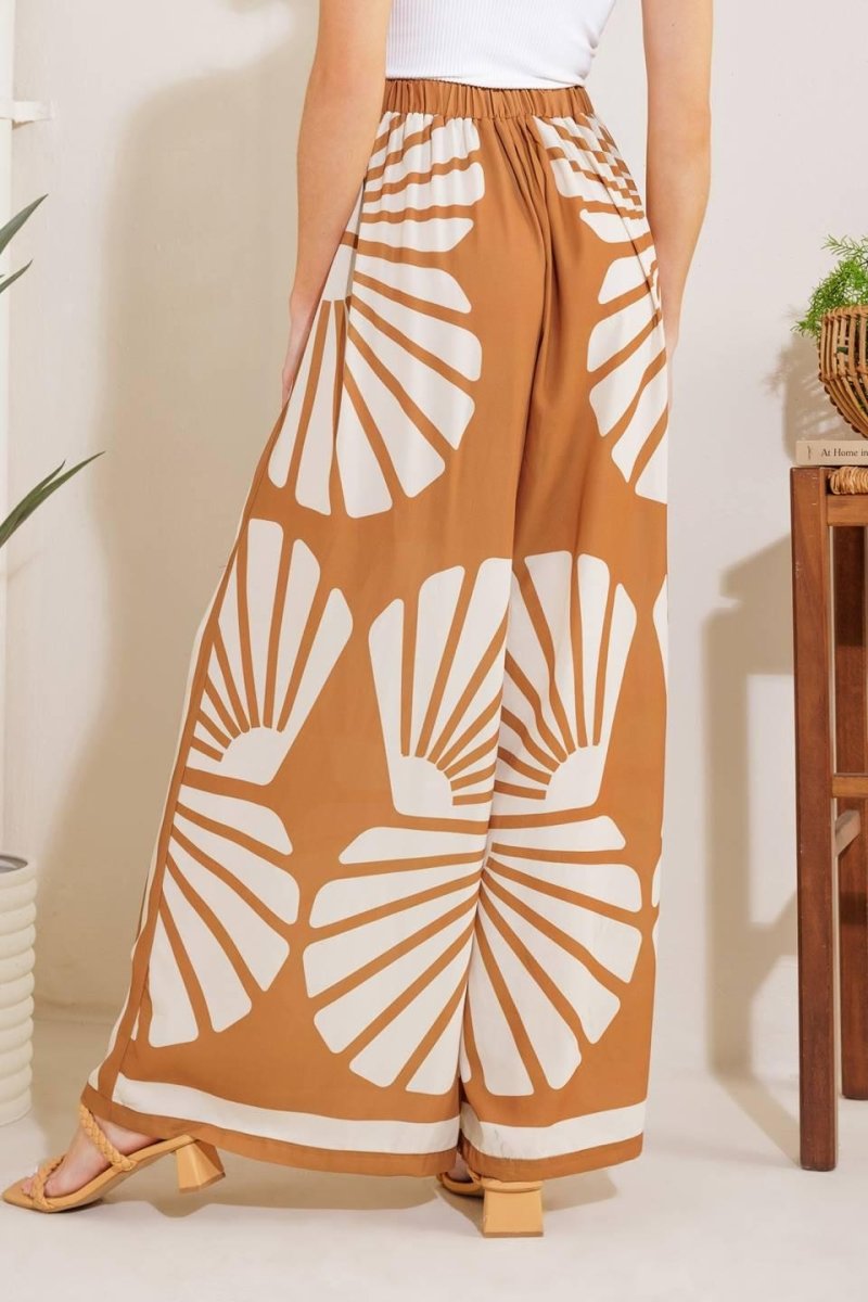 AWAITING LOVE WOVEN KIMONO COVER UP AND PANT SET - HOUSE OF SHE