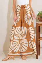 AWAITING LOVE WOVEN KIMONO COVER UP AND PANT SET - HOUSE OF SHE
