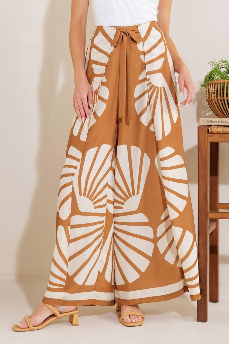 AWAITING LOVE WOVEN KIMONO COVER UP AND PANT SET - HOUSE OF SHE