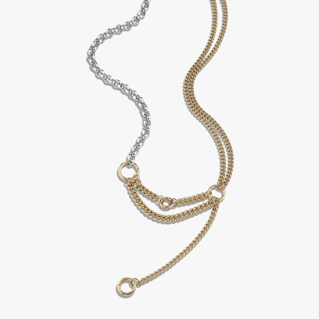 Asymmetrical Charm Collector Necklace