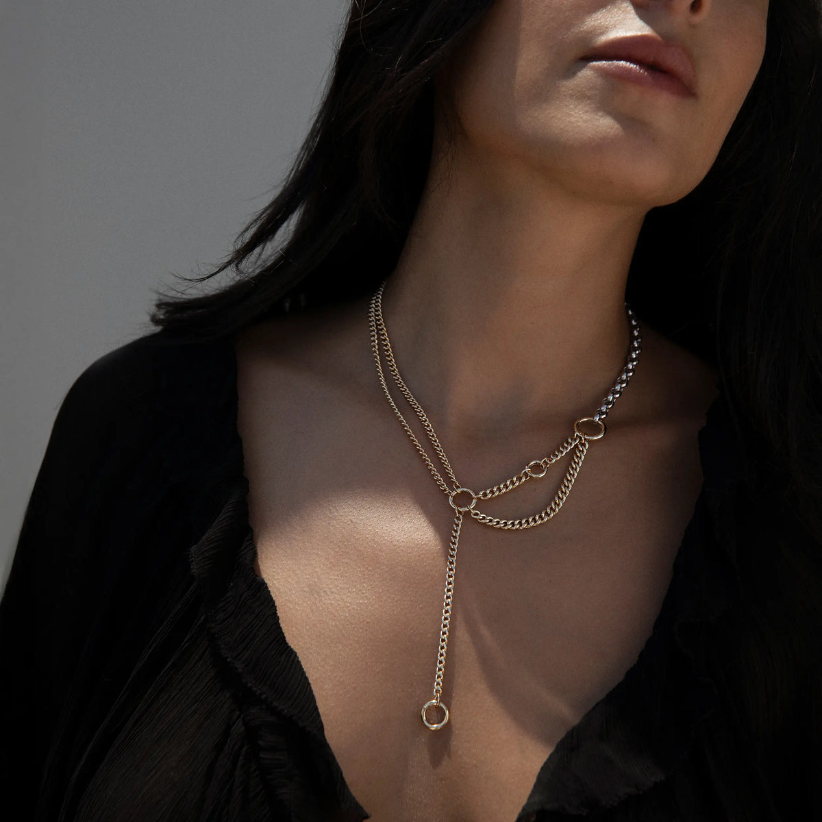 Asymmetrical Charm Collector Necklace