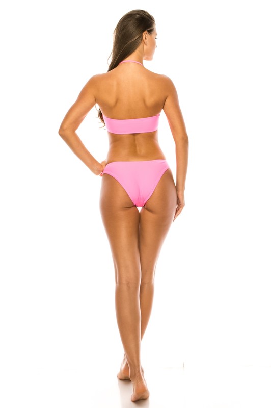 TWISTED BANDEAU TOP TWO PIECE BIKINI  HOUSE OF SHE