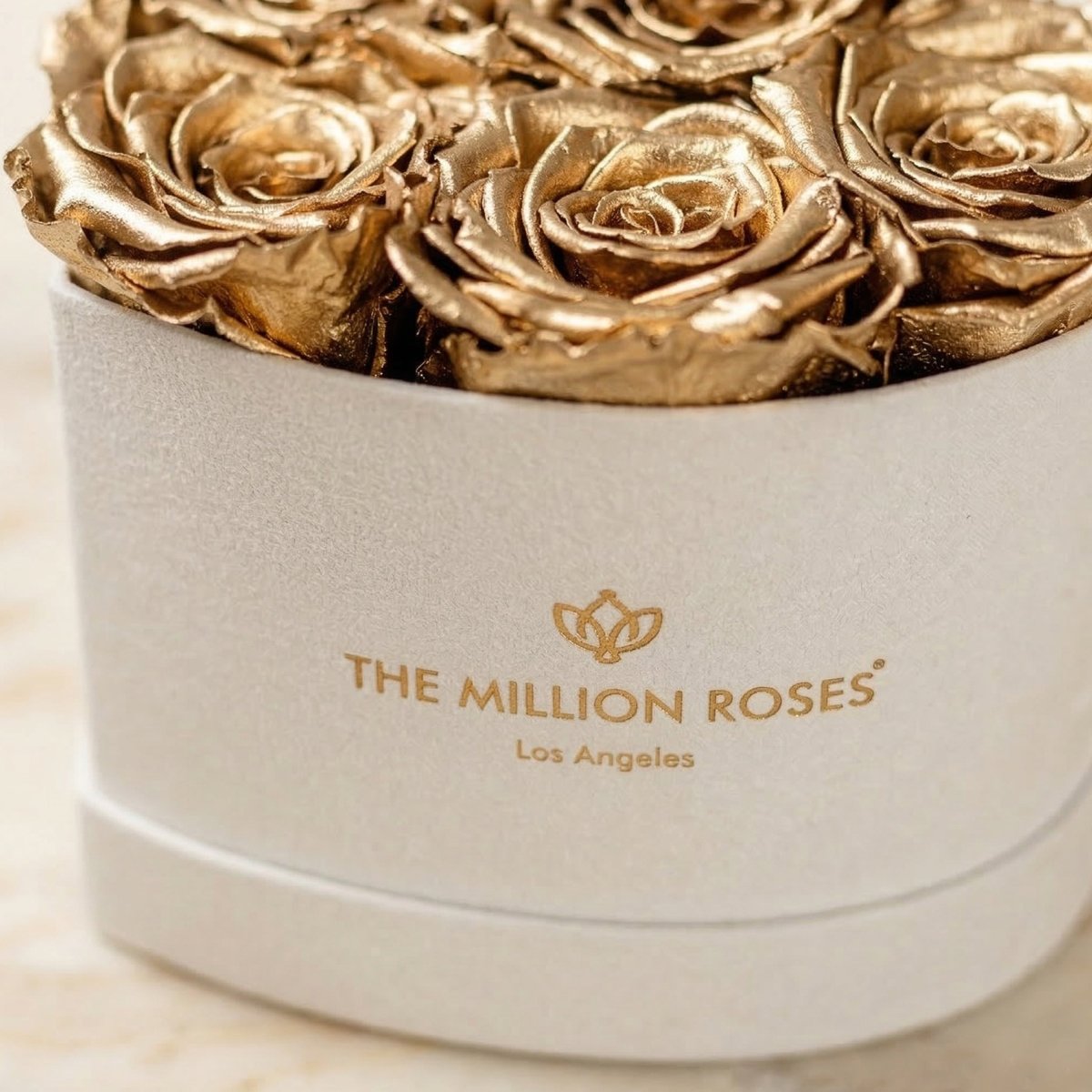 Baby Heart Beige Box | Gold Roses - HOUSE OF SHE