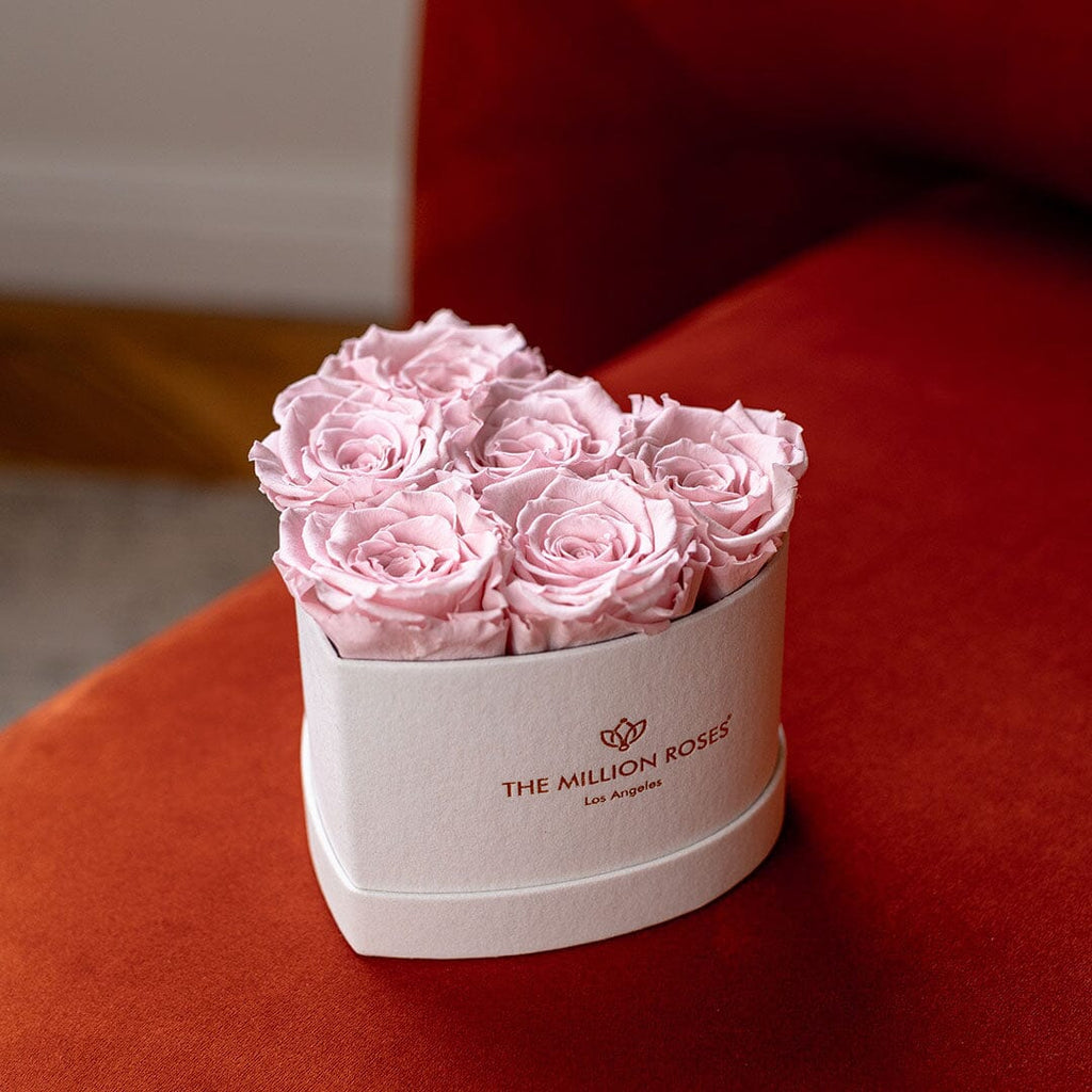 Baby Heart Beige Box | Light Pink Roses - HOUSE OF SHE