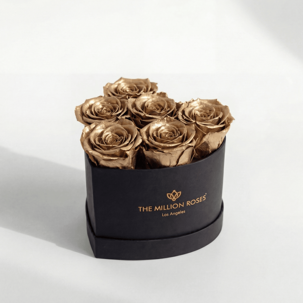 Baby Heart Black Box | Gold Roses - HOUSE OF SHE