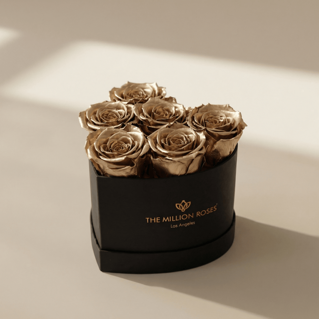 Baby Heart Black Box | Gold Roses - HOUSE OF SHE