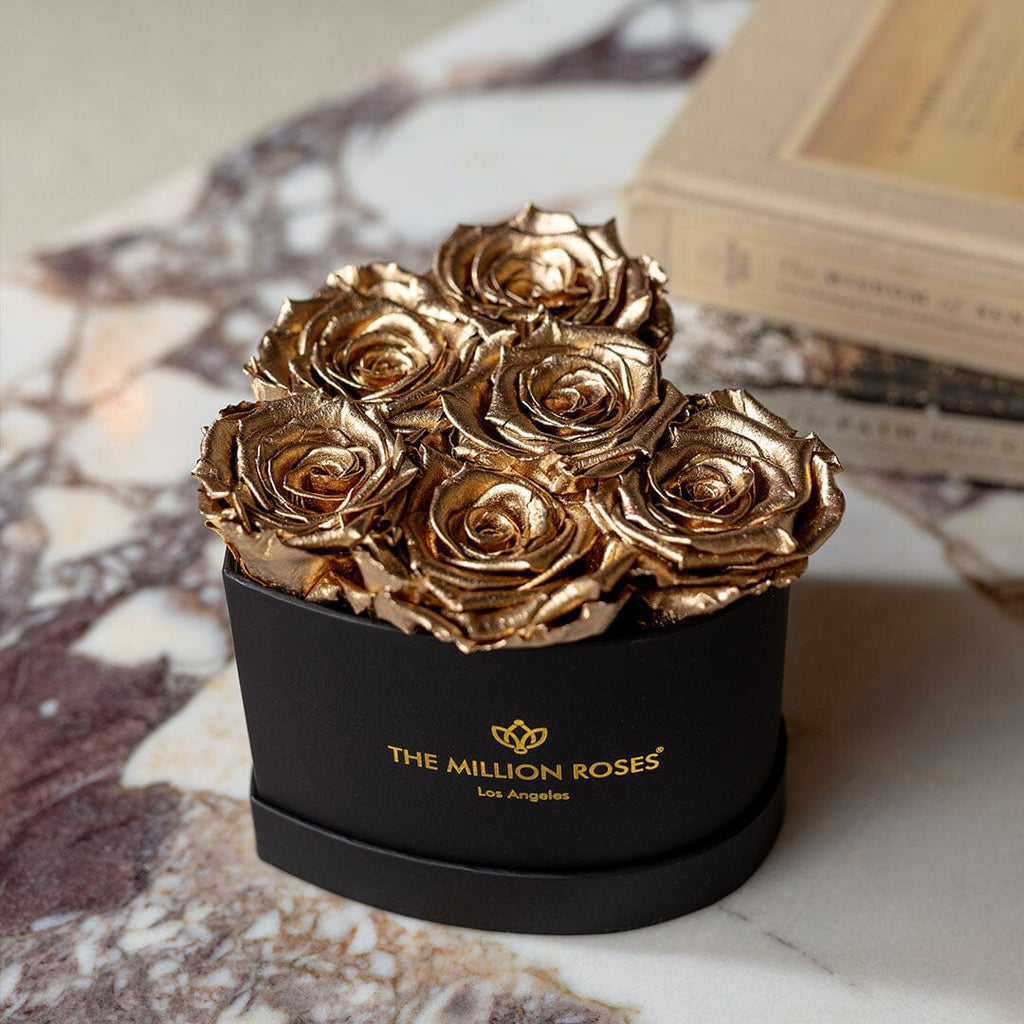Baby Heart Black Box | Gold Roses - HOUSE OF SHE