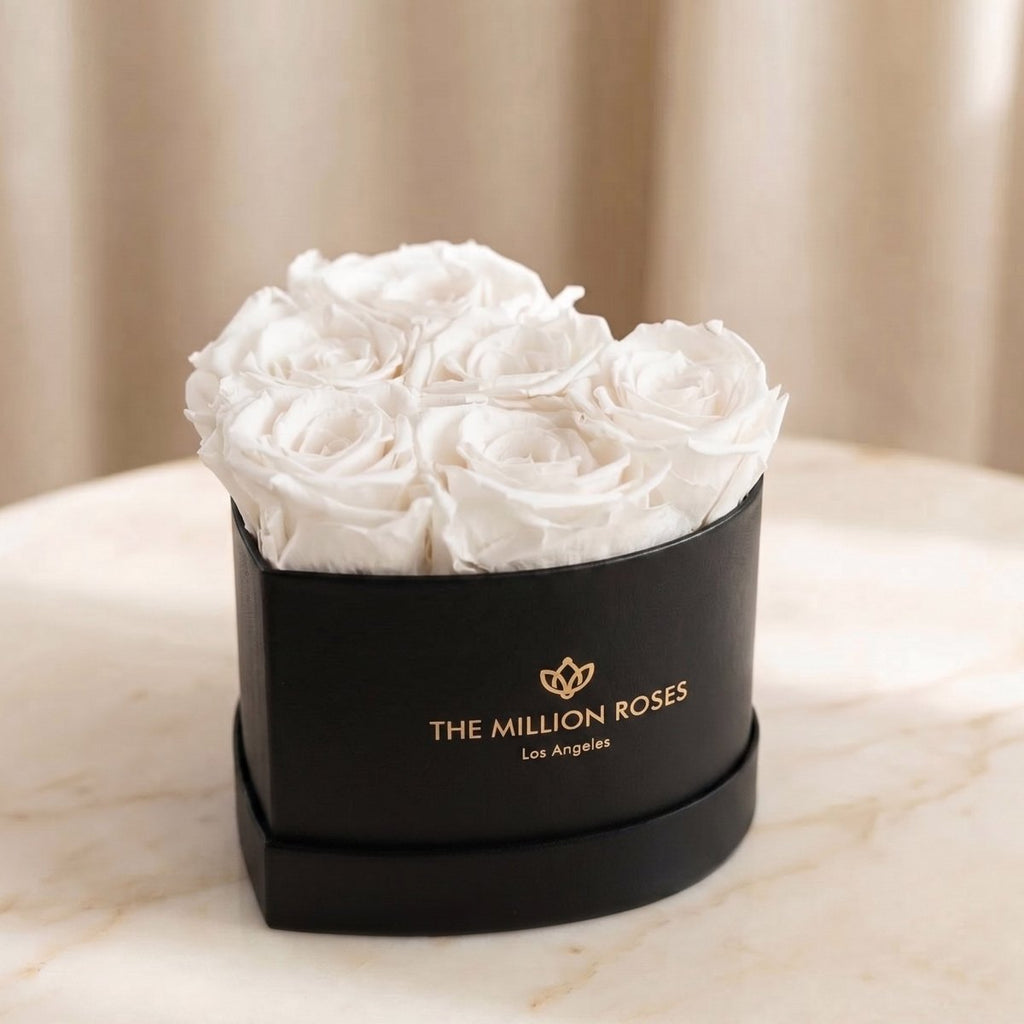 Baby Heart Black Box | White Roses - HOUSE OF SHE
