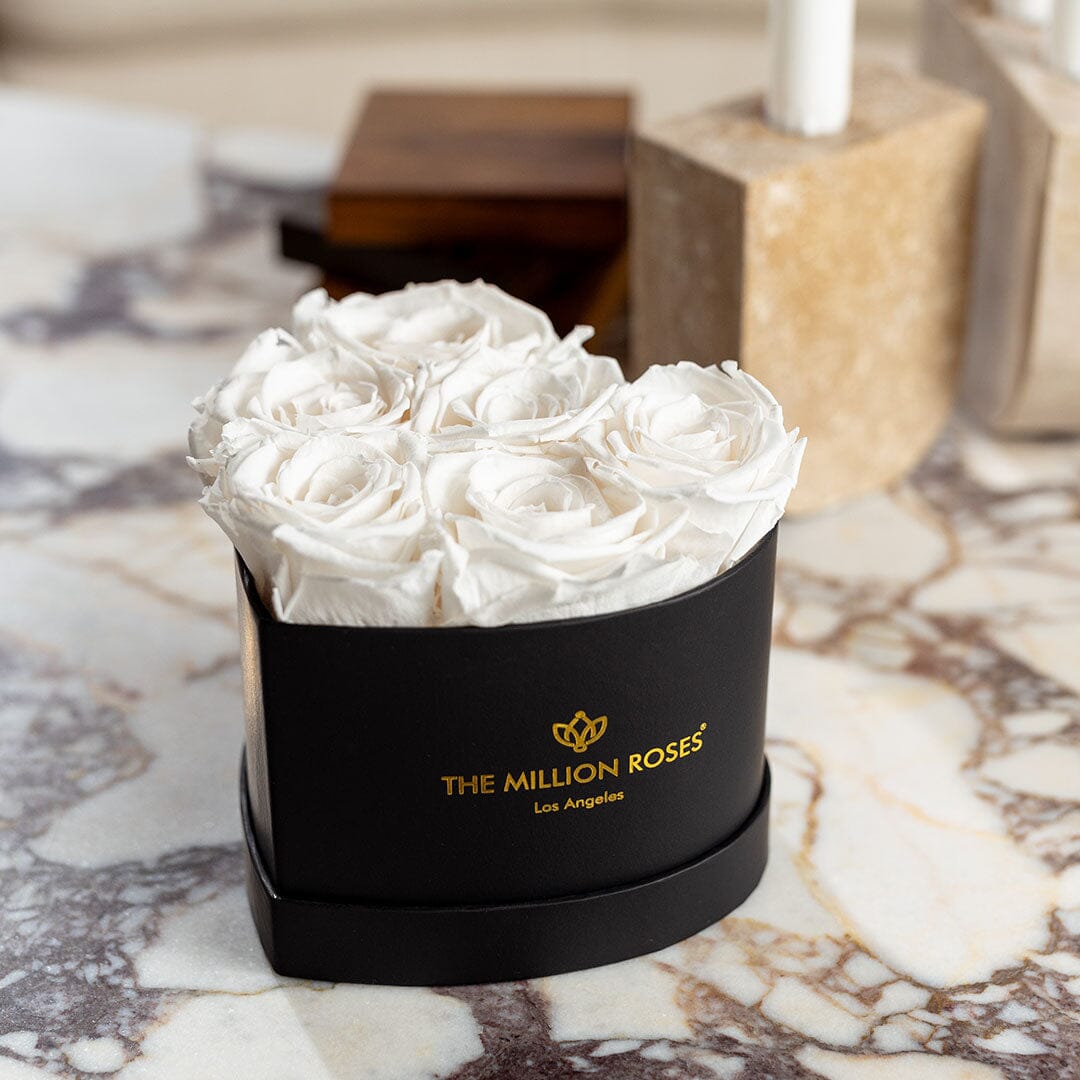 Baby Heart Black Box | White Roses - HOUSE OF SHE