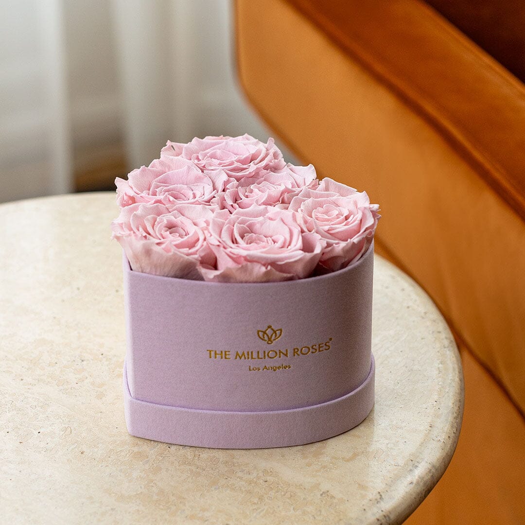 Baby Heart Light Pink Box | Light Pink Roses - HOUSE OF SHE