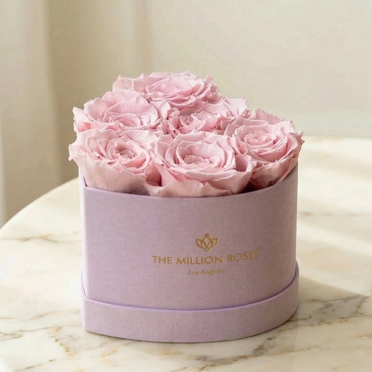 Baby Heart Light Pink Box | Light Pink Roses - HOUSE OF SHE