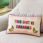Bananas Needlepoint Pillow - HOUSE OF SHE