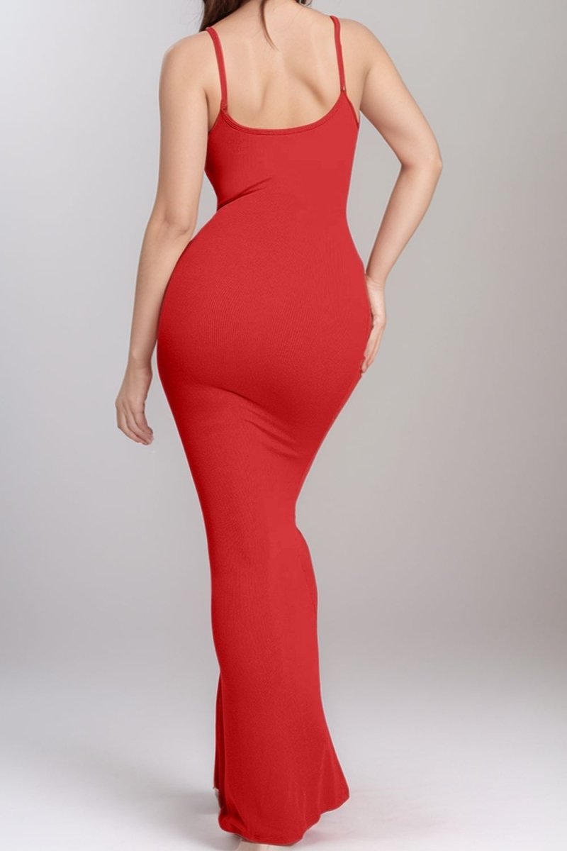 Basic Bae Built - In Shapewear Sleeveless Maxi Dress - HOUSE OF SHE