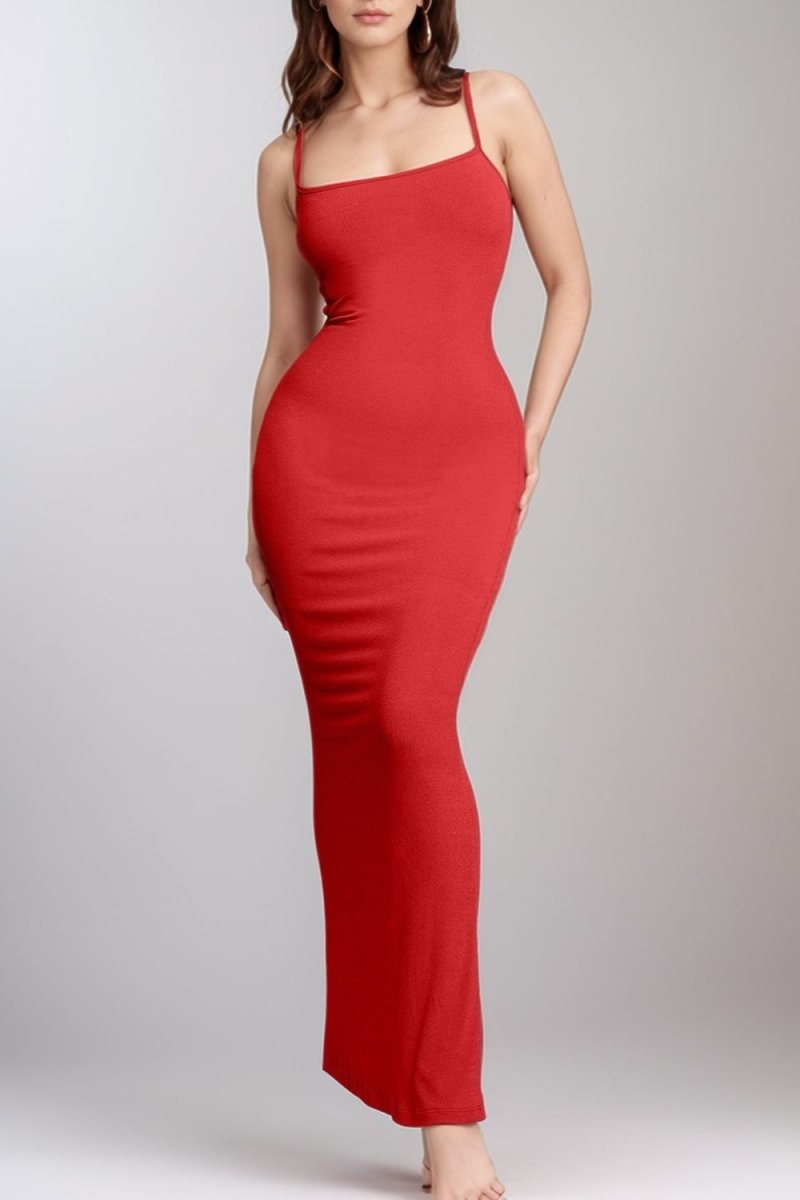 Basic Bae Built - In Shapewear Sleeveless Maxi Dress - HOUSE OF SHE