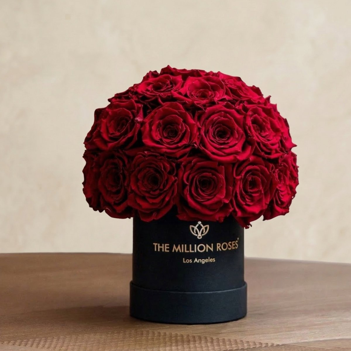 Basic Black Superdome Box | Red Roses - HOUSE OF SHE