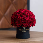 Basic Black Superdome Box | Red Roses - HOUSE OF SHE