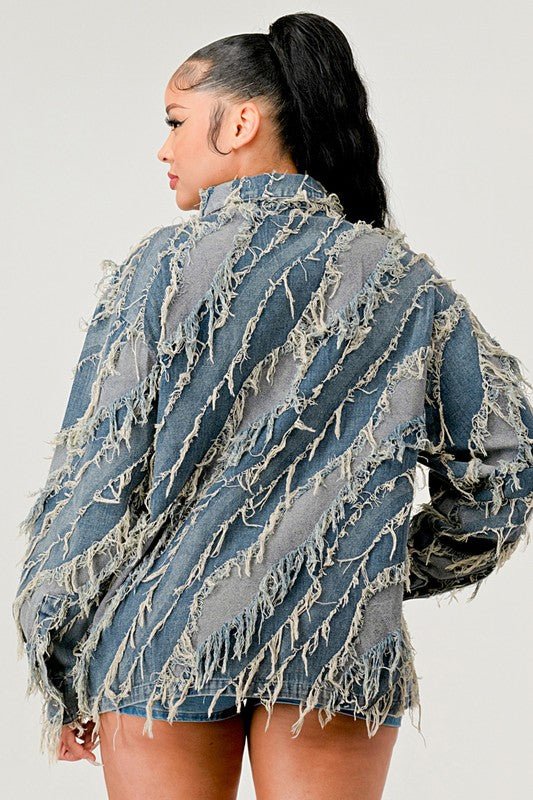 Be Creative Denim Jacket - HOUSE OF SHE