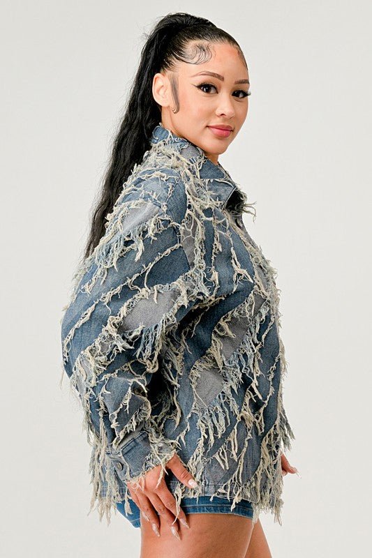 Be Creative Denim Jacket - HOUSE OF SHE