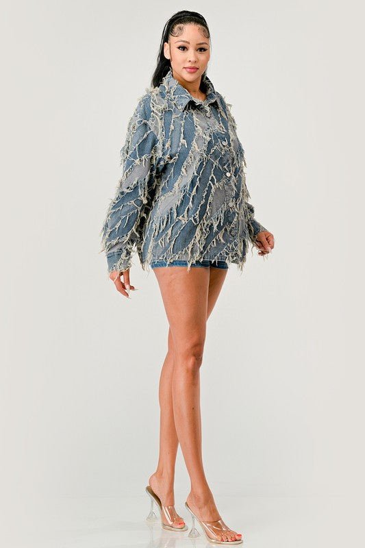 Be Creative Denim Jacket - HOUSE OF SHE