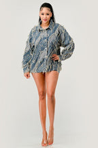 Be Creative Denim Jacket - HOUSE OF SHE