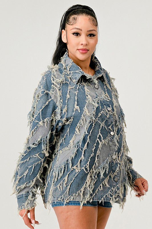 Be Creative Denim Jacket - HOUSE OF SHE