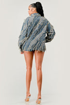 Be Creative Denim Jacket - HOUSE OF SHE