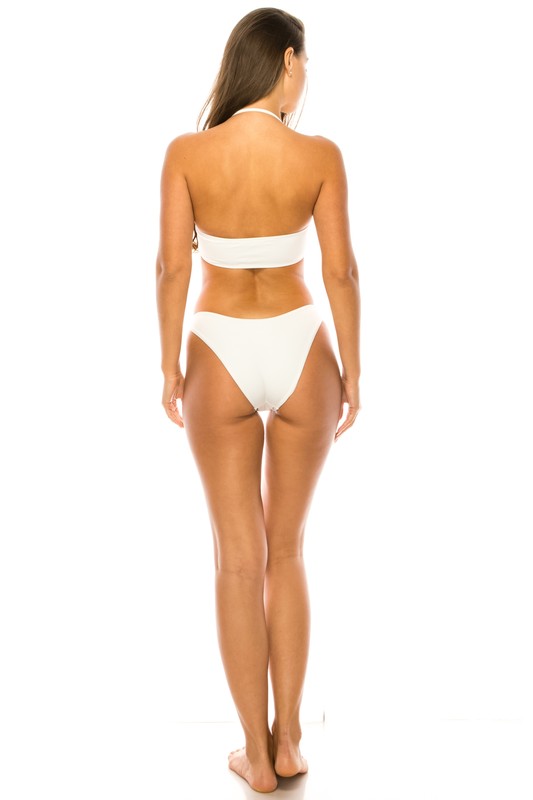 TWISTED BANDEAU TOP TWO PIECE BIKINI  HOUSE OF SHE