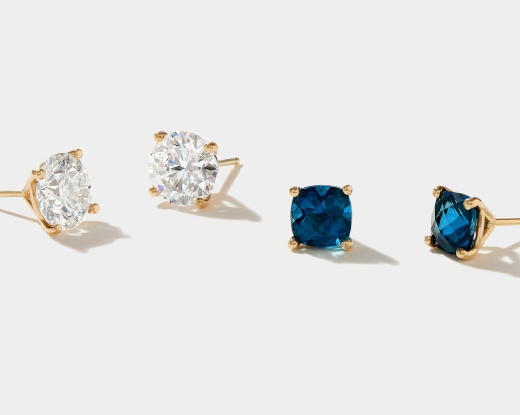 Beacon | Lab Grown Diamond Stud Earrings - HOUSE OF SHE