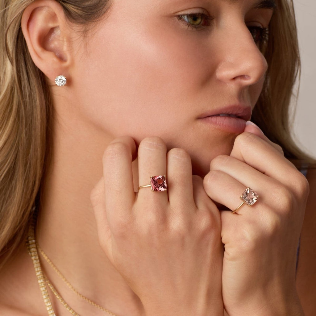 Beacon | Lab Grown Diamond Stud Earrings - HOUSE OF SHE