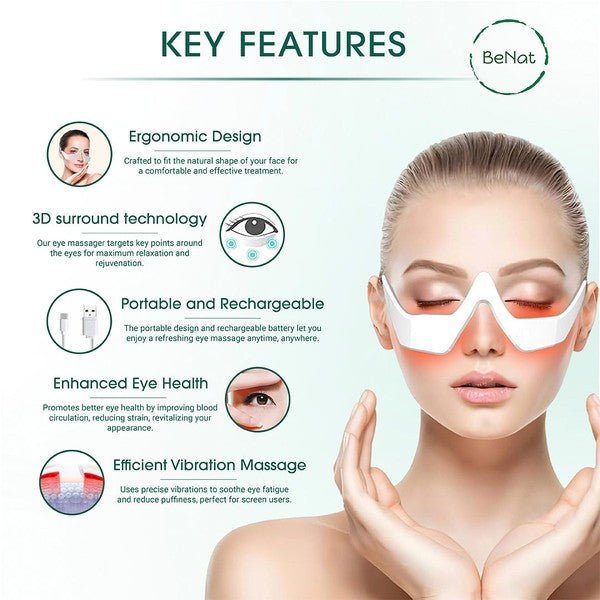 BeNat Under - Eye Red Light Therapy Skin Rejuvenation - HOUSE OF SHE