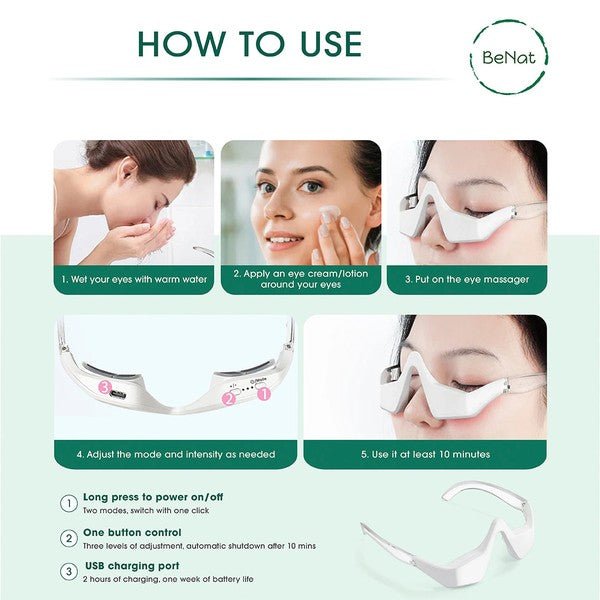 BeNat Under - Eye Red Light Therapy Skin Rejuvenation - HOUSE OF SHE
