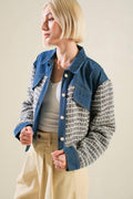 Better Days Tweed Denim Jacket - HOUSE OF SHE