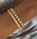 Bezel Heart Tennis Bracelet - HOUSE OF SHE