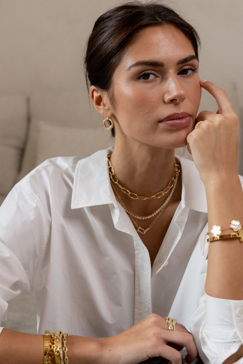 Bezel Tennis Necklace - HOUSE OF SHE