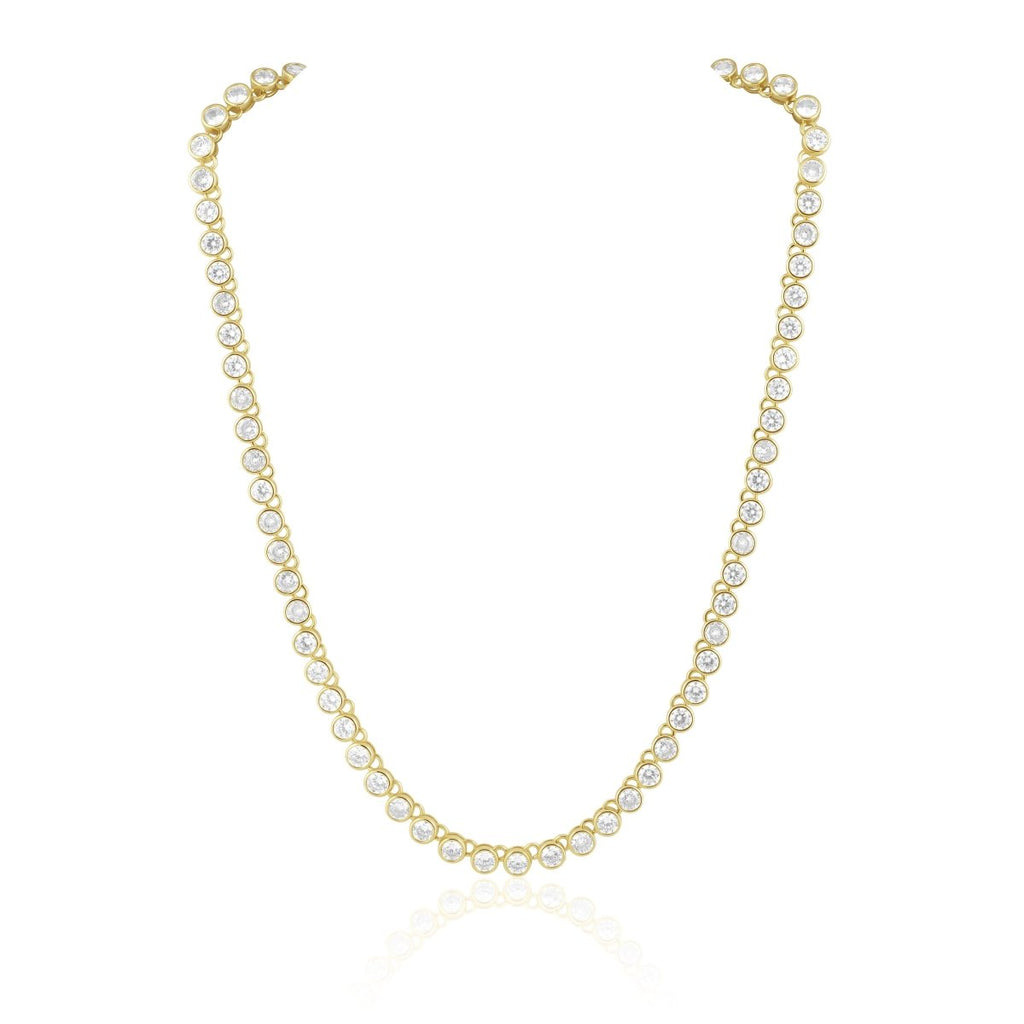 Bezel Tennis Necklace - HOUSE OF SHE