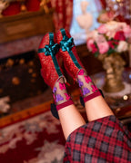 Big Bow Energy Black Sheer Crew Sock - HOUSE OF SHE