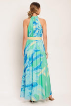 BLUE HORIZON WOVEN MAXI DRESS - HOUSE OF SHE