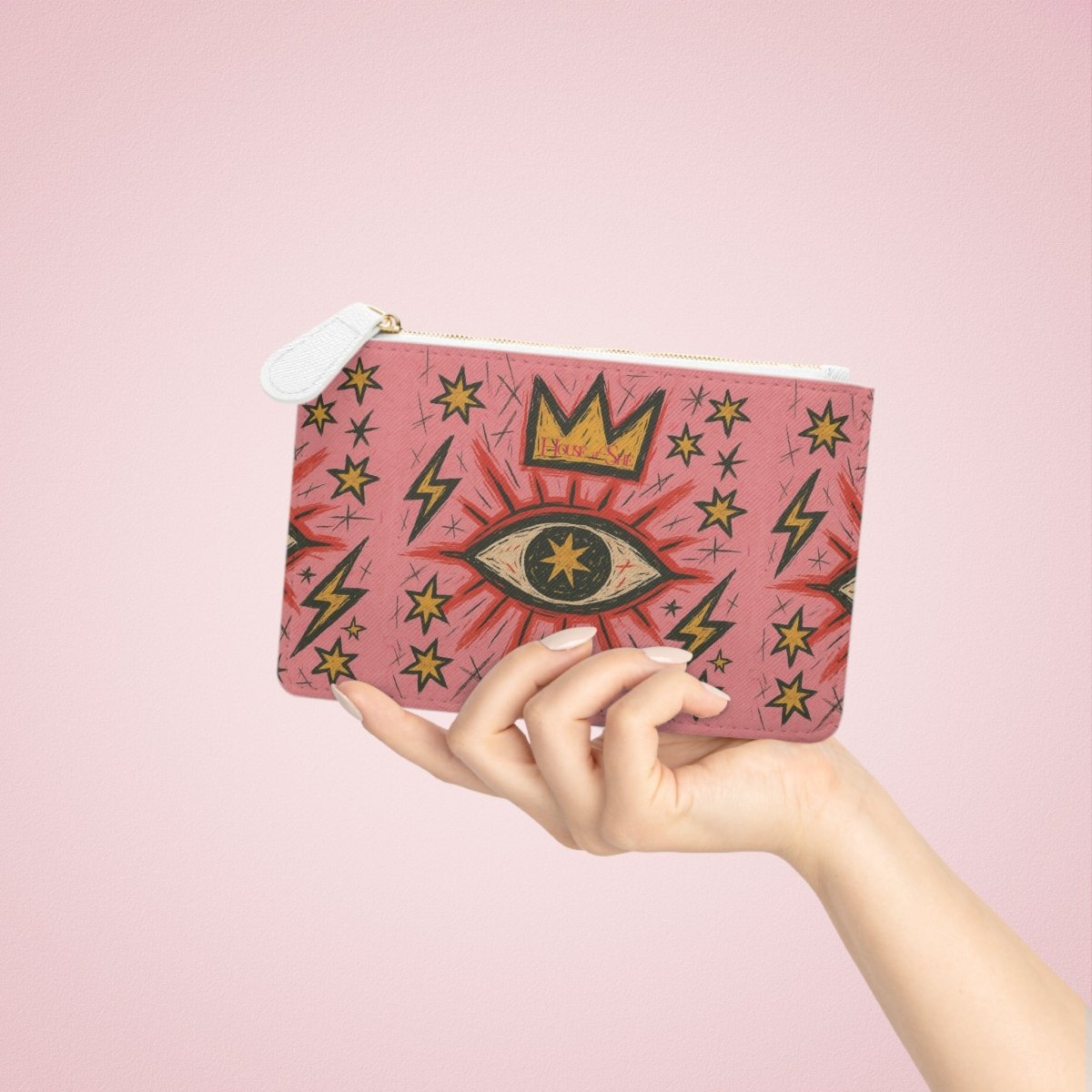 Bohemian Mini Clutch Bag - All - Seeing Eye Design - HOUSE OF SHE