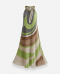 Boundless Pleated Halter Maxi Dress - HOUSE OF SHE