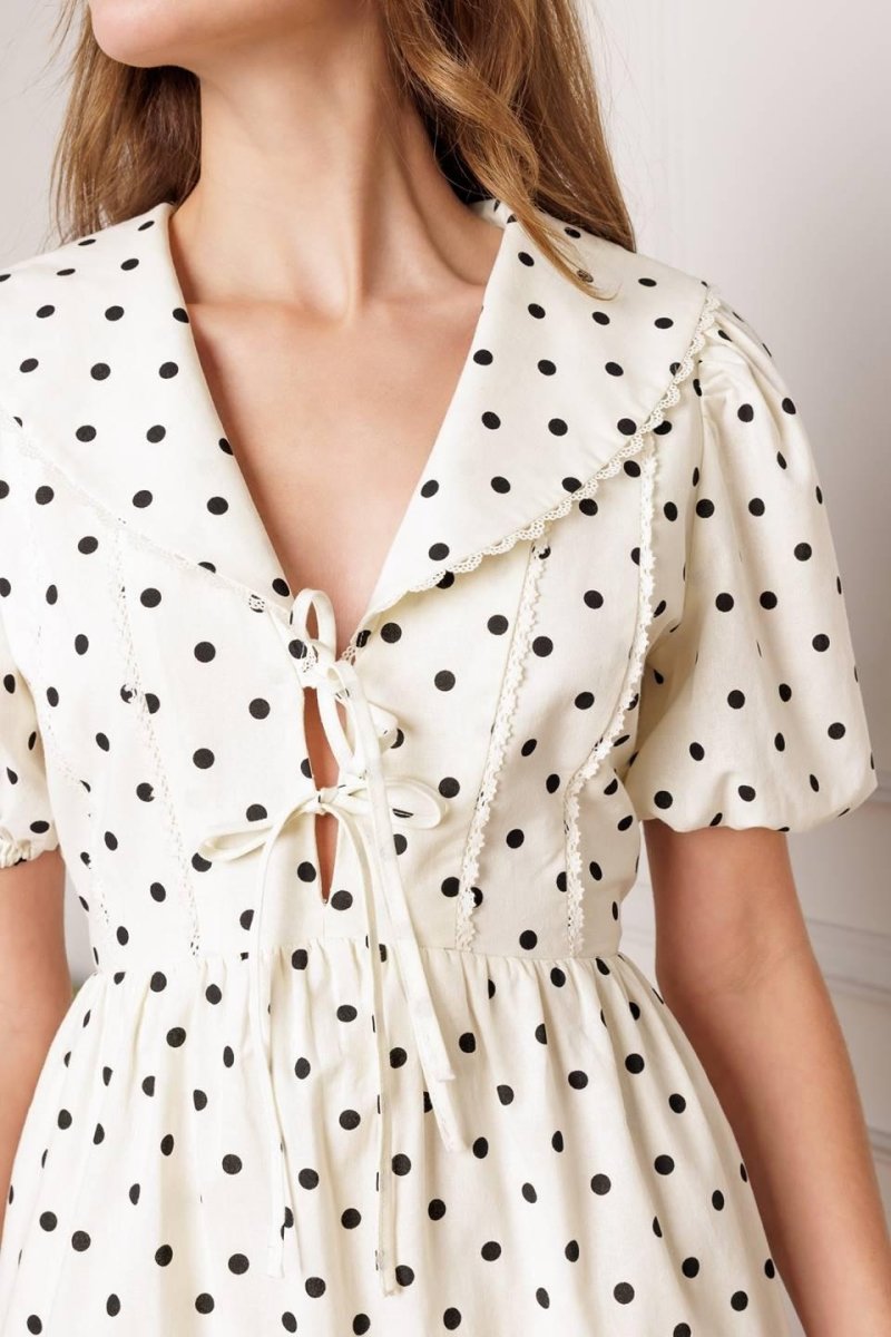 BRIGHTER DAYS WOVEN MINI DRESS - HOUSE OF SHE