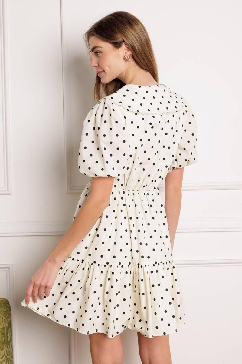 BRIGHTER DAYS WOVEN MINI DRESS - HOUSE OF SHE