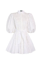 BROMELIA DRESS MINI IN EMBROIDERY GARDEN OFF WHITE - HOUSE OF SHE