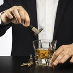 Bullet Whiskey Stones Gold Premium Barware Gift Elegant Drinkware Collection - HOUSE OF SHE