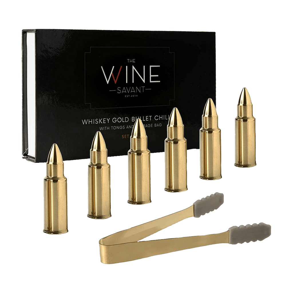 Bullet Whiskey Stones Gold Premium Barware Gift Elegant Drinkware Collection - HOUSE OF SHE