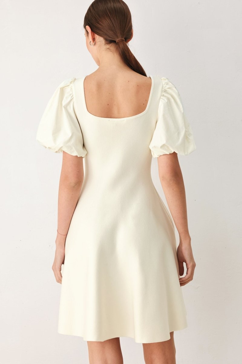 Buttercream Darling Sweater Knit Mini Dress - HOUSE OF SHE